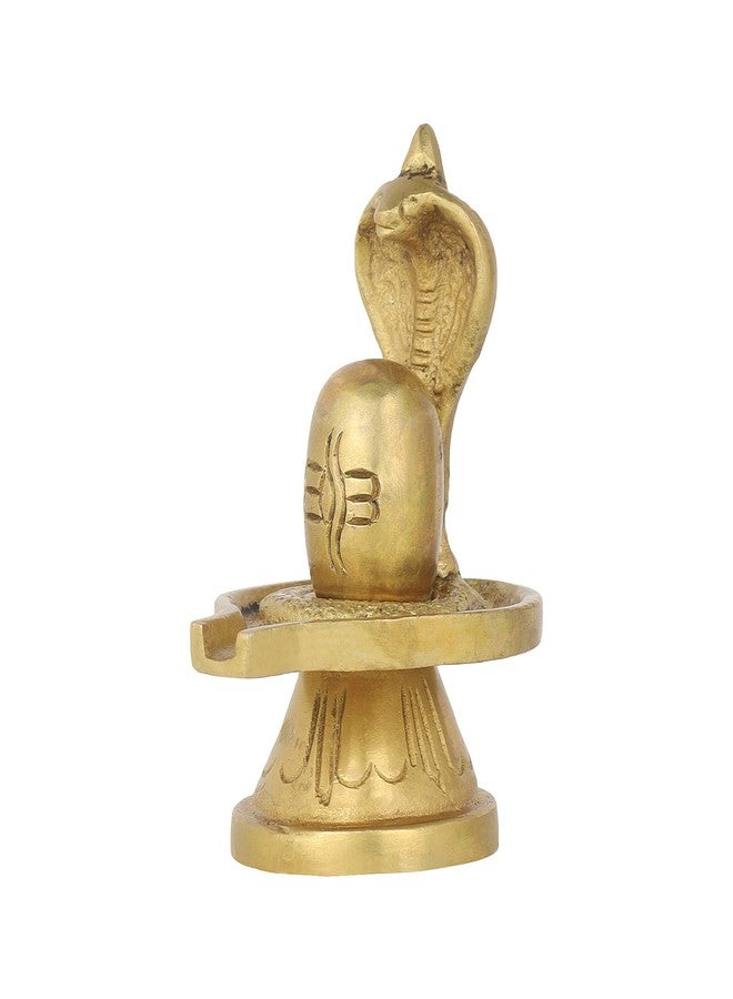 Pick End Now Brass Shivling Idol | Handcrafted Mini Shiva Lingam for Puja & Home Temple (6.5 x 5 x 7.5Cm, 190gm) - Image 1
